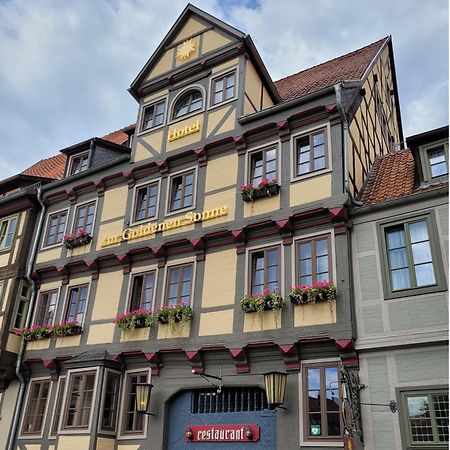 Hotel Zur Goldenen Sonne Quedlinburg Dış mekan fotoğraf